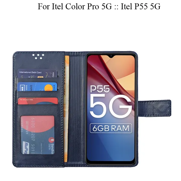 Black_Premium_Flip_Cover_For_Itel_Color_Pro_5G_::_Itel_P55_5G