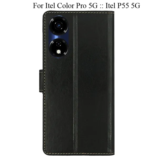 Black_Premium_Flip_Cover_For_Itel_Color_Pro_5G_::_Itel_P55_5G