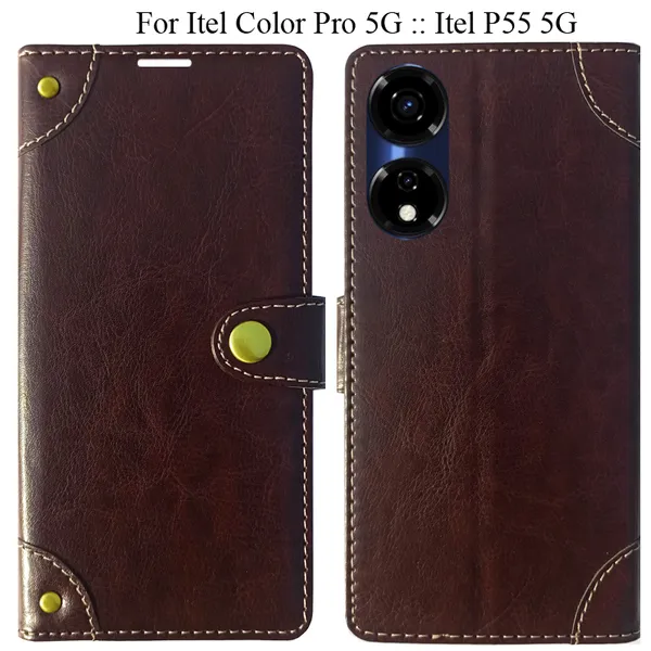 Beige_Premium_Flip_Cover_For_Itel_Color_Pro_5G_::_Itel_P55_5G