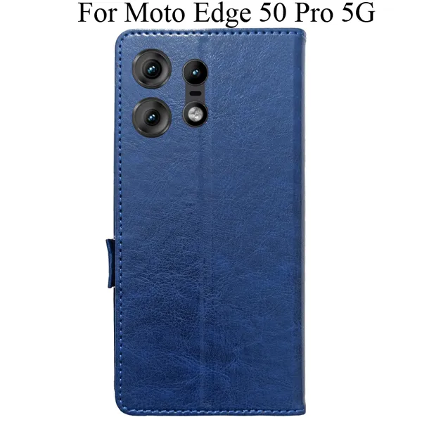 Blue_Premium_Flip_Cover_For_Moto_Edge_50_Pro_5G