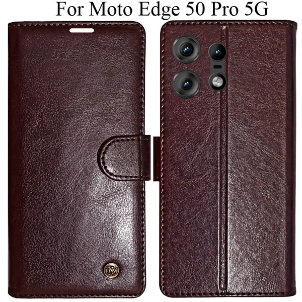 Beige_Premium_Flip_Cover_For_Moto_Edge_50_Pro_5G