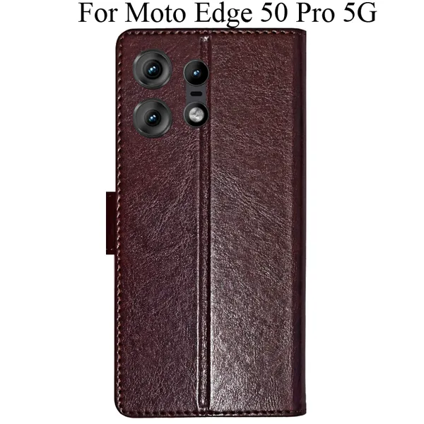 Beige_Premium_Flip_Cover_For_Moto_Edge_50_Pro_5G
