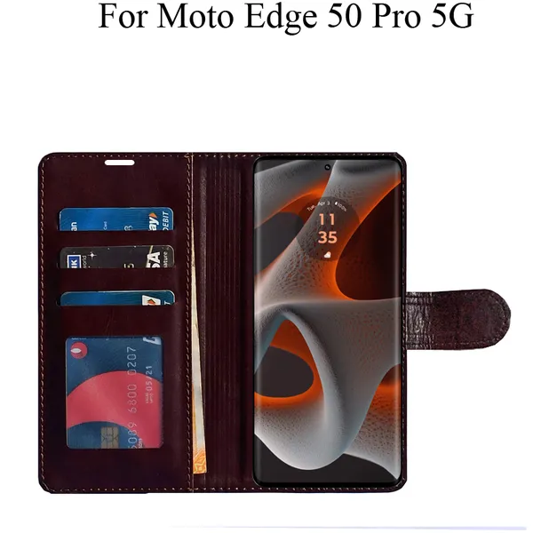 Beige_Premium_Flip_Cover_For_Moto_Edge_50_Pro_5G