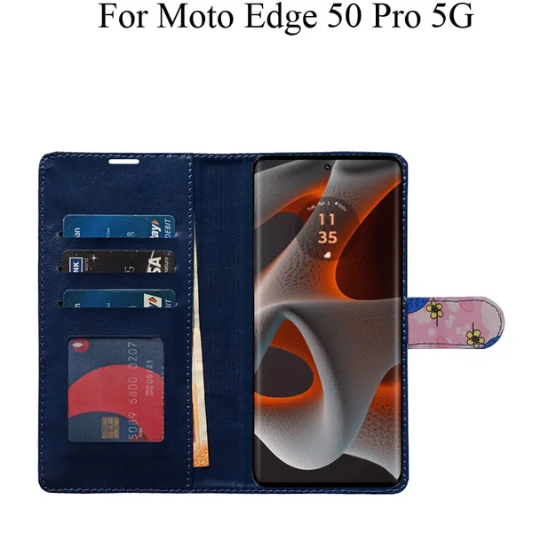 Pink_Premium_Flip_Cover_For_Moto_Edge_50_Pro_5G