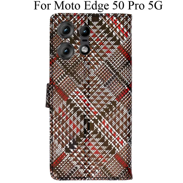 Red_Premium_Flip_Cover_For_Moto_Edge_50_Pro_5G