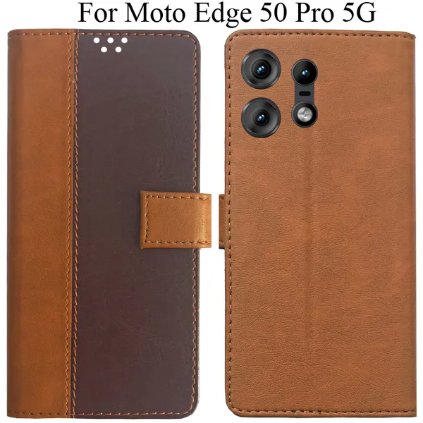 Brown_Premium_Flip_Cover_For_Moto_Edge_50_Pro_5G