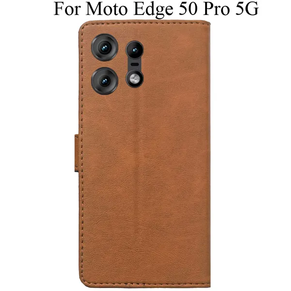 Brown_Premium_Flip_Cover_For_Moto_Edge_50_Pro_5G
