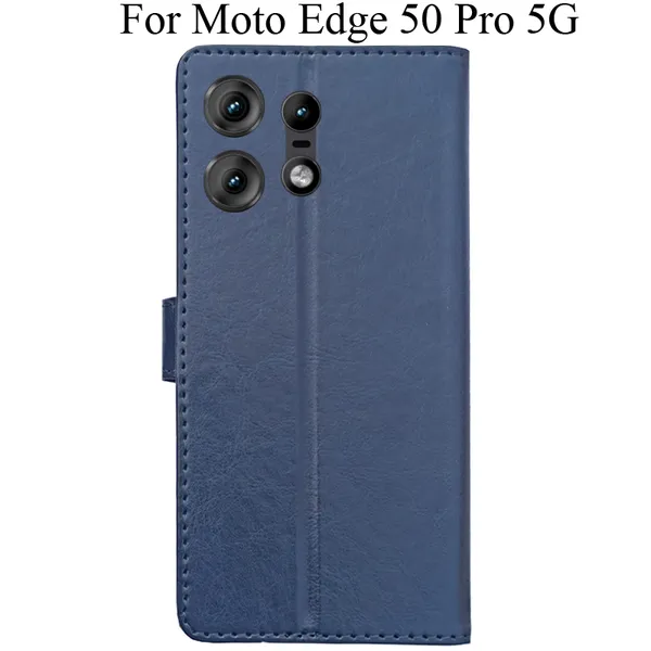 Blue_Premium_Flip_Cover_For_Moto_Edge_50_Pro_5G