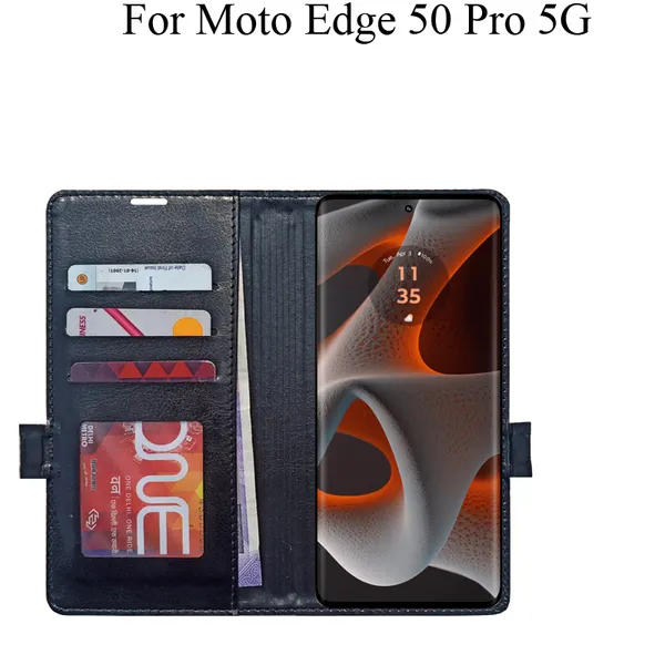 Black_Premium_Flip_Cover_For_Moto_Edge_50_Pro_5G