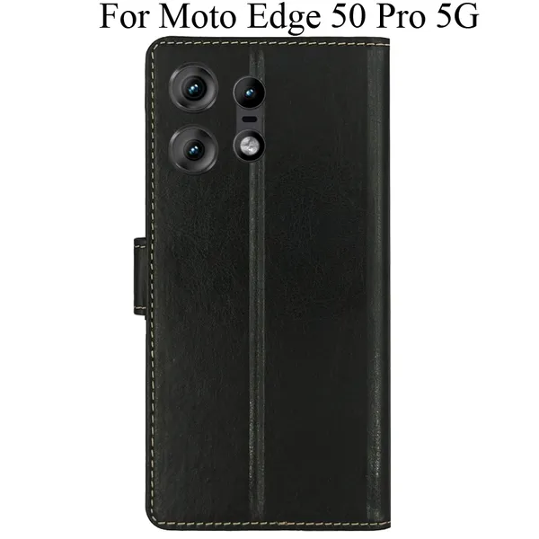 Black_Premium_Flip_Cover_For_Moto_Edge_50_Pro_5G