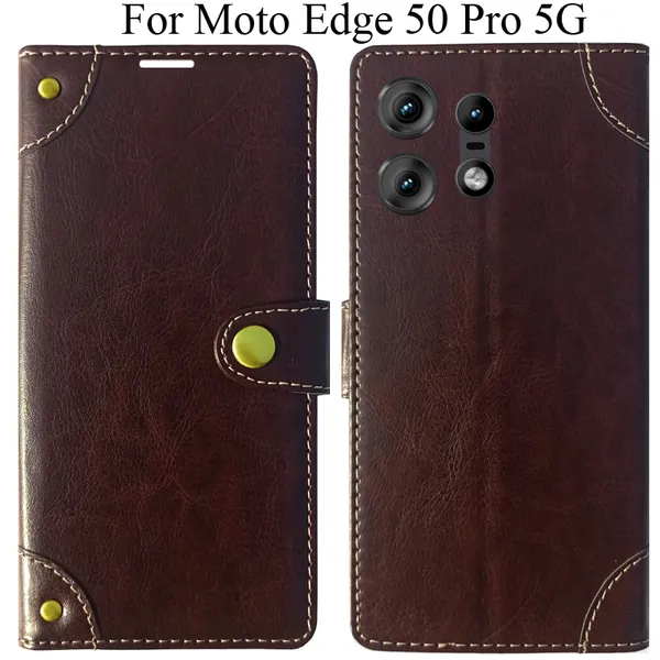Beige_Premium_Flip_Cover_For_Moto_Edge_50_Pro_5G