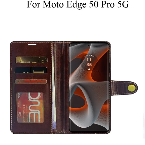 Beige_Premium_Flip_Cover_For_Moto_Edge_50_Pro_5G