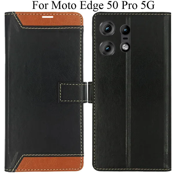 Brown_Premium_Flip_Cover_For_Moto_Edge_50_Pro_5G