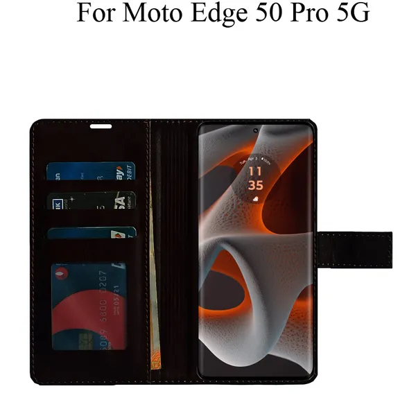 Brown_Premium_Flip_Cover_For_Moto_Edge_50_Pro_5G