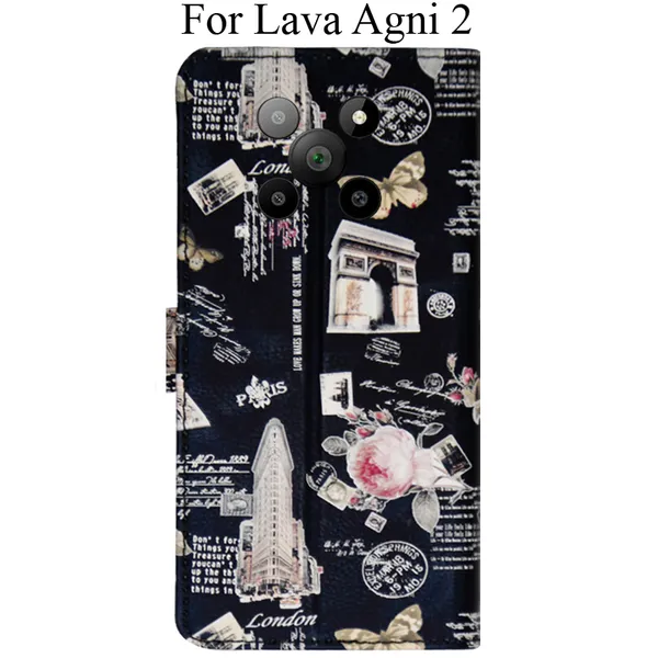 Black_Premium_Flip_Cover_For_Lava_Agni_2_5G