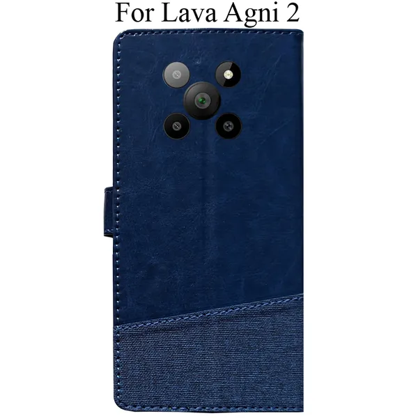 Blue_Premium_Flip_Cover_For_Lava_Agni_2_5G