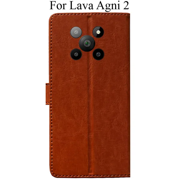 Orange_Premium_Flip_Cover_For_Lava_Agni_2_5G