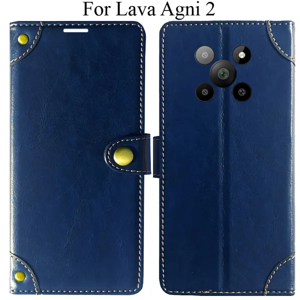 Blue_Premium_Flip_Cover_For_Lava_Agni_2_5G