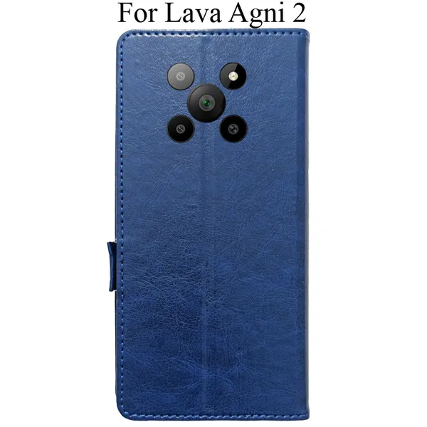Blue_Premium_Flip_Cover_For_Lava_Agni_2_5G