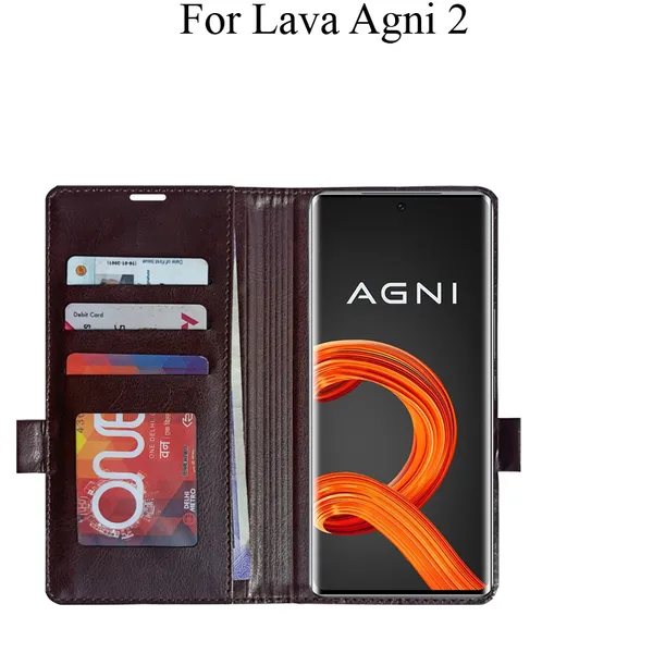 Brown_Premium_Flip_Cover_For_Lava_Agni_2_5G