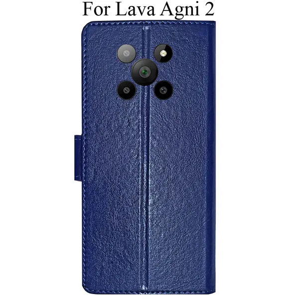 Blue_Premium_Flip_Cover_For_Lava_Agni_2_5G