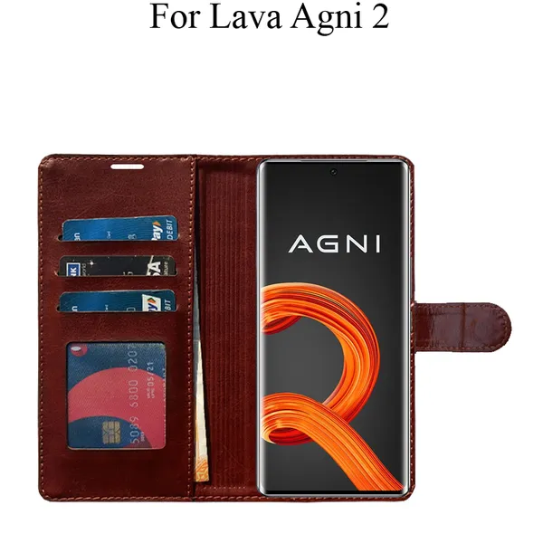 Brown_Premium_Flip_Cover_For_Lava_Agni_2_5G