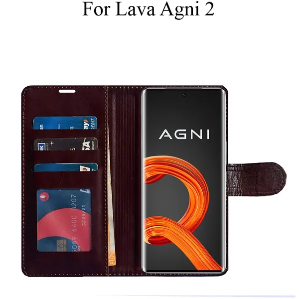 Beige_Premium_Flip_Cover_For_Lava_Agni_2_5G