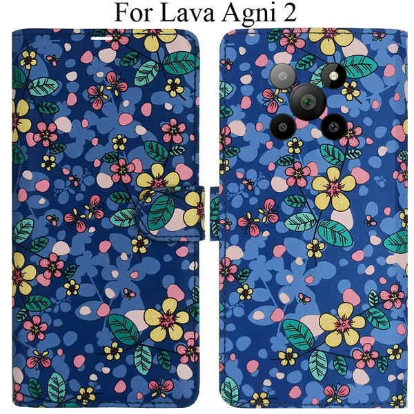 Blue_Premium_Flip_Cover_For_Lava_Agni_2_5G