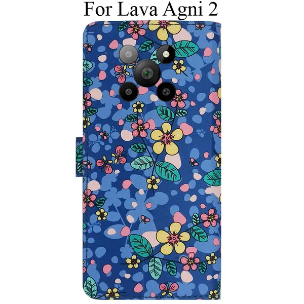 Blue_Premium_Flip_Cover_For_Lava_Agni_2_5G