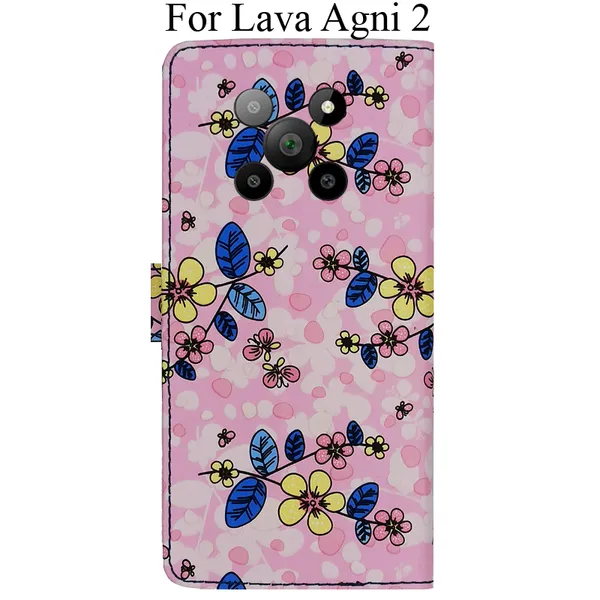 Pink_Premium_Flip_Cover_For_Lava_Agni_2_5G