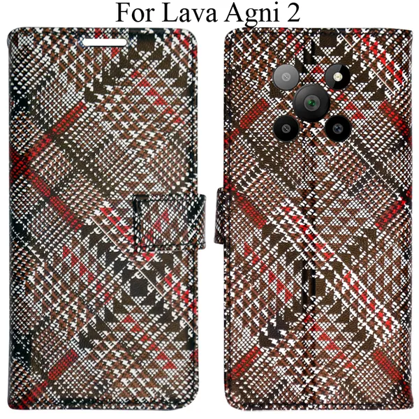 Red_Premium_Flip_Cover_For_Lava_Agni_2_5G