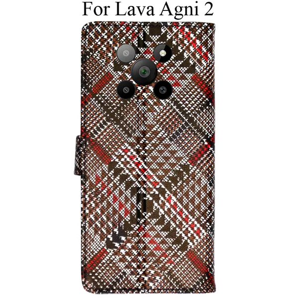 Red_Premium_Flip_Cover_For_Lava_Agni_2_5G