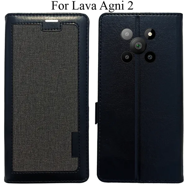 Black_Premium_Flip_Cover_For_Lava_Agni_2_5G