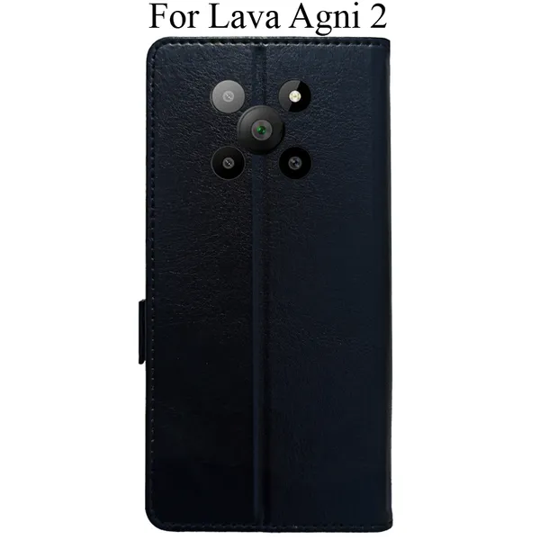 Black_Premium_Flip_Cover_For_Lava_Agni_2_5G