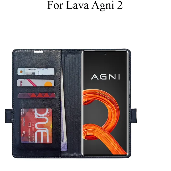Black_Premium_Flip_Cover_For_Lava_Agni_2_5G