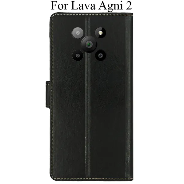 Black_Premium_Flip_Cover_For_Lava_Agni_2_5G