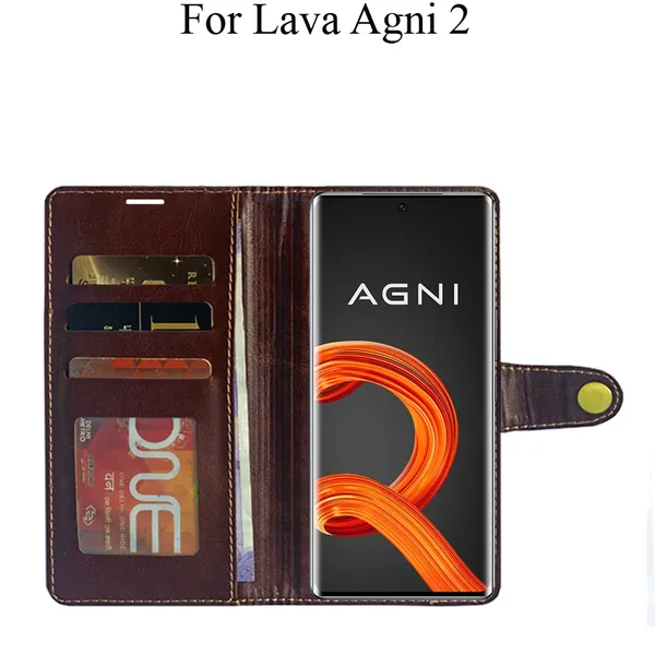Beige_Premium_Flip_Cover_For_Lava_Agni_2_5G