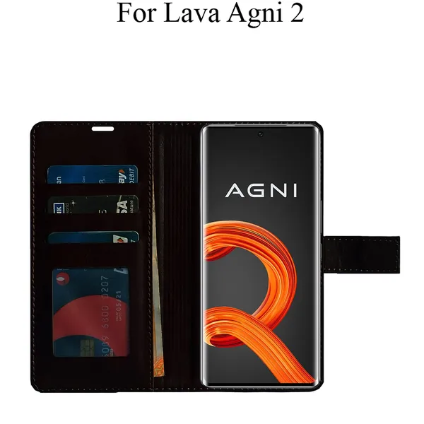 Brown_Premium_Flip_Cover_For_Lava_Agni_2_5G