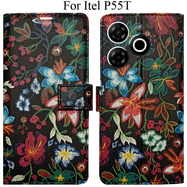 Multicolor_Premium_Flip_Cover_For_Itel_P55T