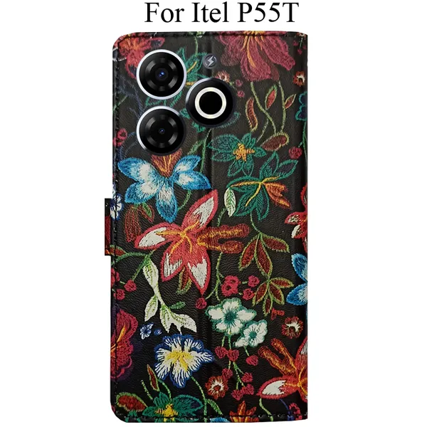 Multicolor_Premium_Flip_Cover_For_Itel_P55T