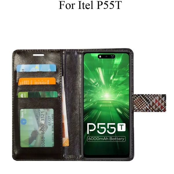 Red_Premium_Flip_Cover_For_Itel_P55T