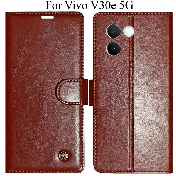 Brown_Premium_Flip_Cover_For_Vivo_V30E_5G