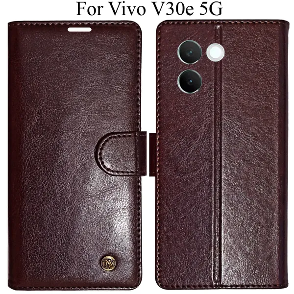 Beige_Premium_Flip_Cover_For_Vivo_V30E_5G