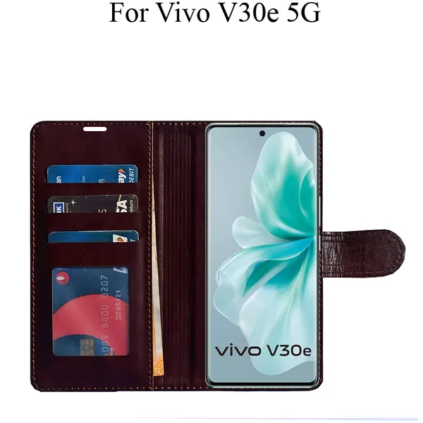 Beige_Premium_Flip_Cover_For_Vivo_V30E_5G