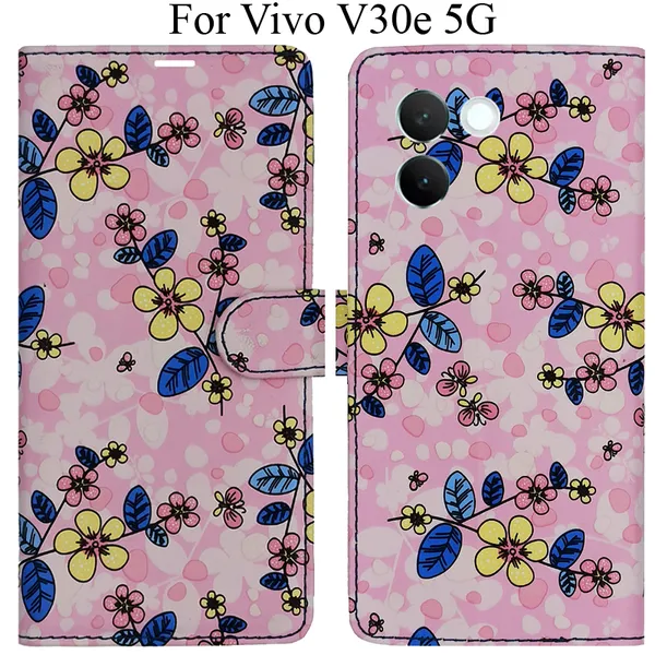 Pink_Premium_Flip_Cover_For_Vivo_V30E_5G