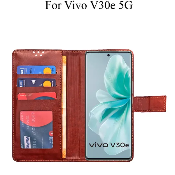 Brown_Premium_Flip_Cover_For_Vivo_V30E_5G