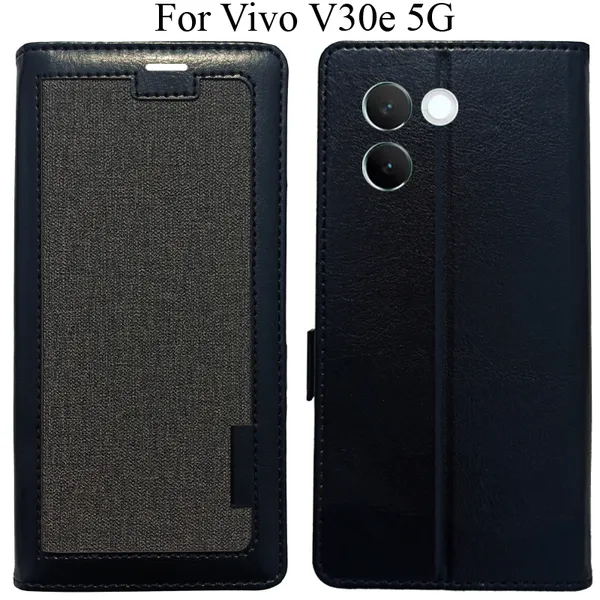 Black_Premium_Flip_Cover_For_Vivo_V30E_5G