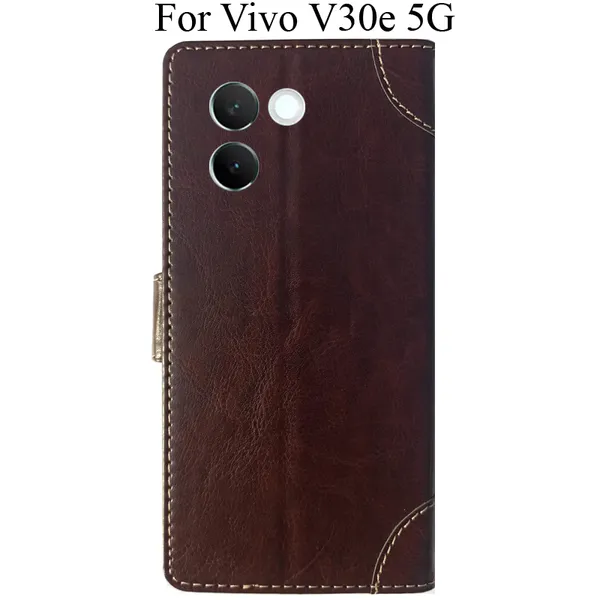 Beige_Premium_Flip_Cover_For_Vivo_V30E_5G