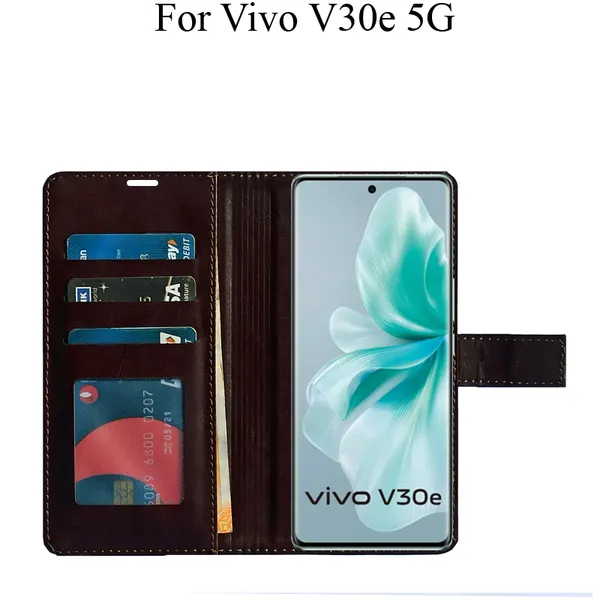 Brown_Premium_Flip_Cover_For_Vivo_V30E_5G