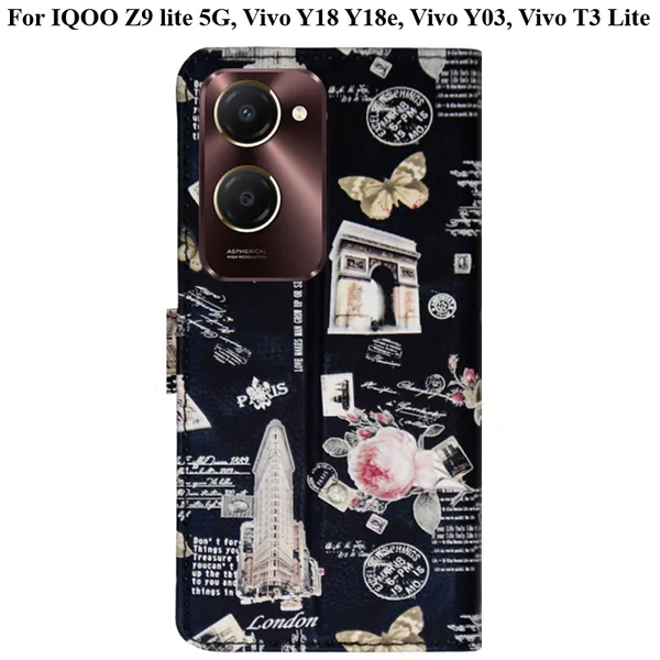 Black_Premium_Flip_Cover_For_Iqoo_Z9_Lite_5G,_Vivo_Y18_Y18E,_Vivo_Y03,_Vivo_T3_Lite